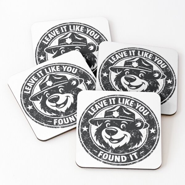 Item preview, Leave It Like You Found It Vintage Park Ranger Bear Stamp designed and sold by GabeMountainArt.