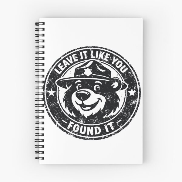 Item preview, Leave It Like You Found It Vintage Park Ranger Bear Stamp designed and sold by GabeMountainArt.