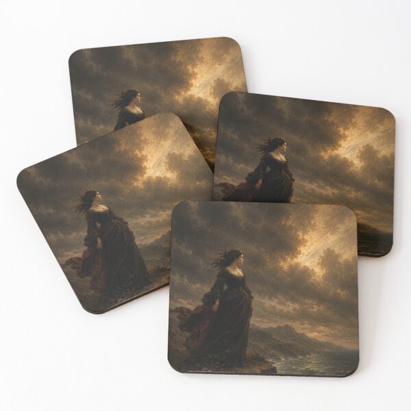 Item preview, Woman Beneath the Golden Storm designed and sold by ZYVARENNE.