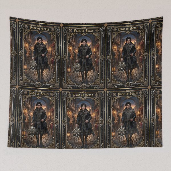 Item preview, Page of Seals- tarot card designed and sold by Studio77-Gothic.