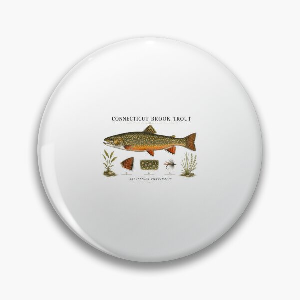 Item preview, Connecticut Brook Trout Fishing Art | New England Angler Design designed and sold by AMICO77.