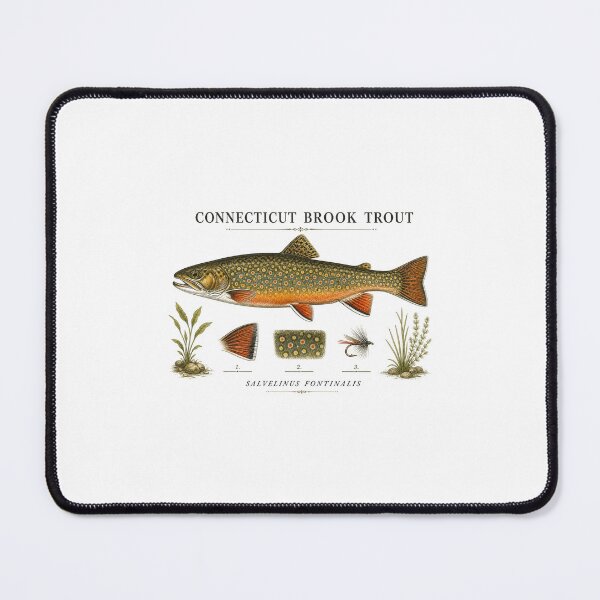 Item preview, Connecticut Brook Trout Fishing Art | New England Angler Design designed and sold by AMICO77.