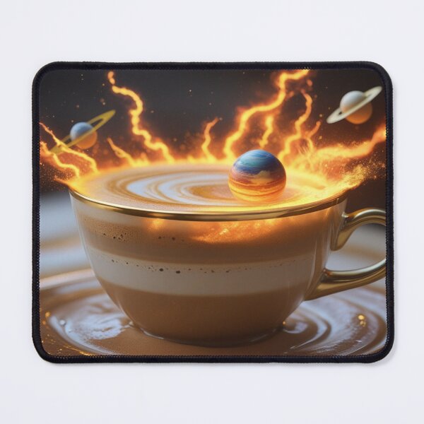 Item preview, Cosmic Coffee Cup with Planets and Fiery Galaxy. designed and sold by fbtrisha.