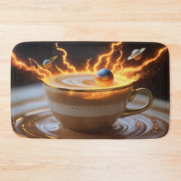 Item preview, Cosmic Coffee Cup with Planets and Fiery Galaxy. designed and sold by fbtrisha.