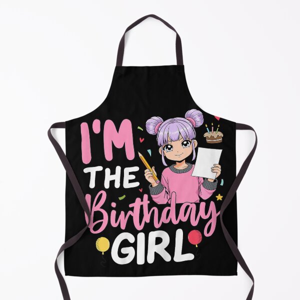 Item preview, I'm The Birthday Girl Anime Sketching Cute Kawaii Teen Girl Party T-Shirt designed and sold by cogiaovuong.
