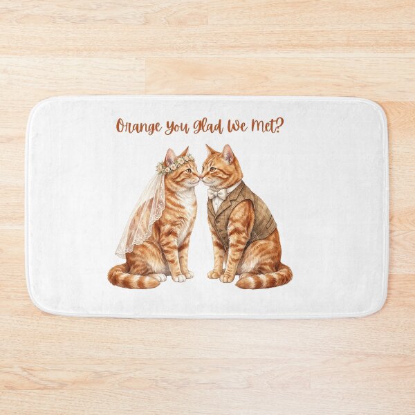 Item preview, Orange Cat Wedding designed and sold by Roy & Tiffany.