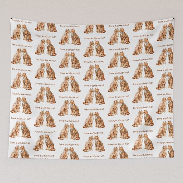 Item preview, Orange Cat Wedding designed and sold by Roy & Tiffany.