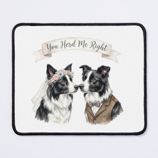 Item preview, Border Collie Wedding designed and sold by Tiffany Roy.