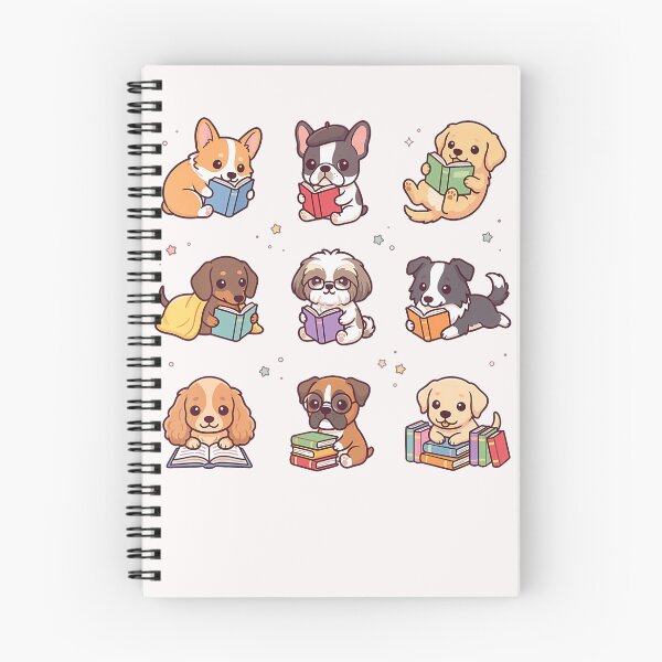 Item preview, Dogs Reading Books Cute Puppy Book Lover Bookworm Dog designed and sold by Mykittens69.
