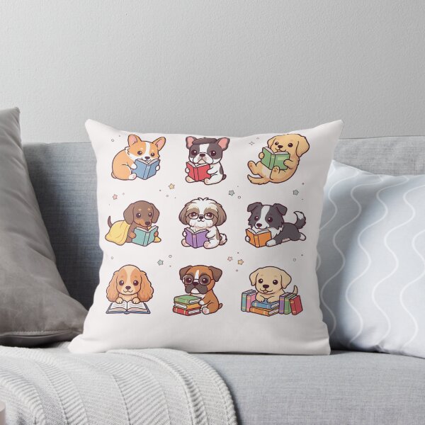 Item preview, Dogs Reading Books Cute Puppy Book Lover Bookworm Dog designed and sold by Mykittens69.