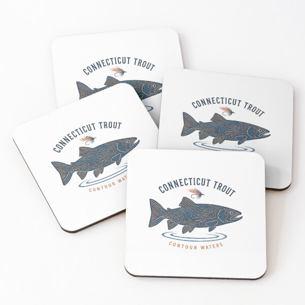 Item preview, Connecticut Brook Trout Fishing Art | New England Angler Design designed and sold by AMICO77.