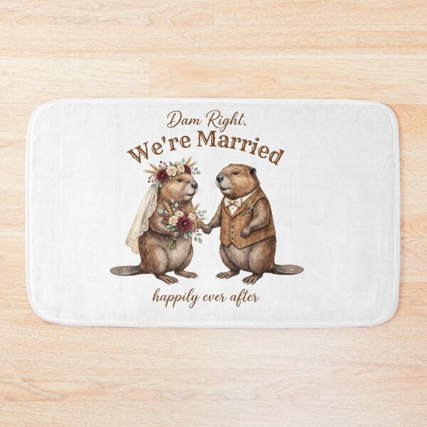 Item preview, Beaver Wedding Couple designed and sold by Tiffany Roy.