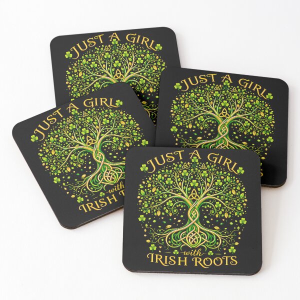 Item preview, Just A Girl With Irish Roots Celtic Tree Of Life Heritage designed and sold by Mykittens69.