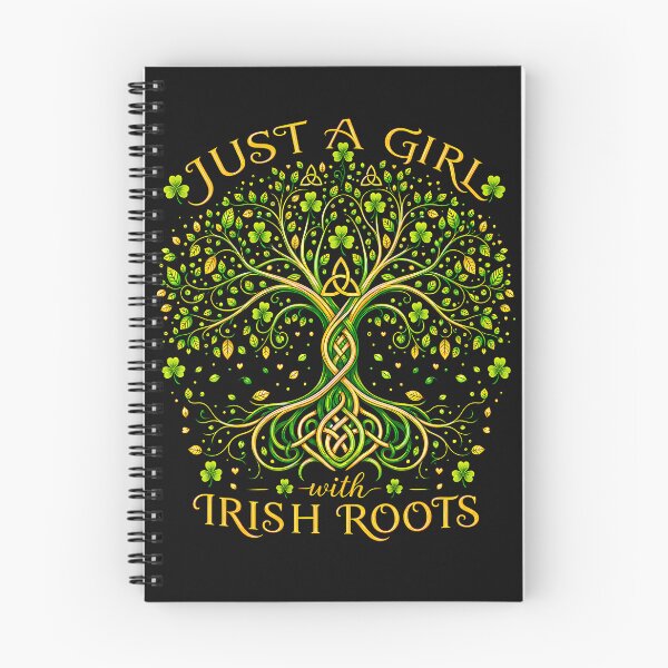Item preview, Just A Girl With Irish Roots Celtic Tree Of Life Heritage designed and sold by Mykittens69.