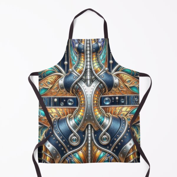 Item preview, Symmetrical Biomechanical Gold and Chrome Figure designed and sold by Frackxion.