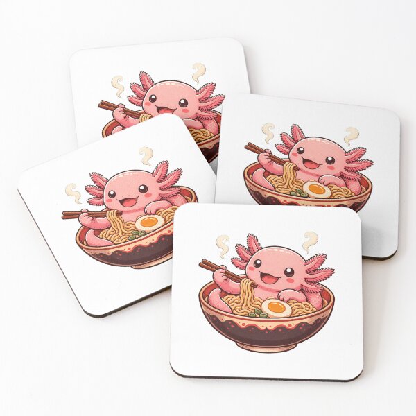 Item preview, Kawaii axolotl in the ramen bowl designed and sold by CalipZO.