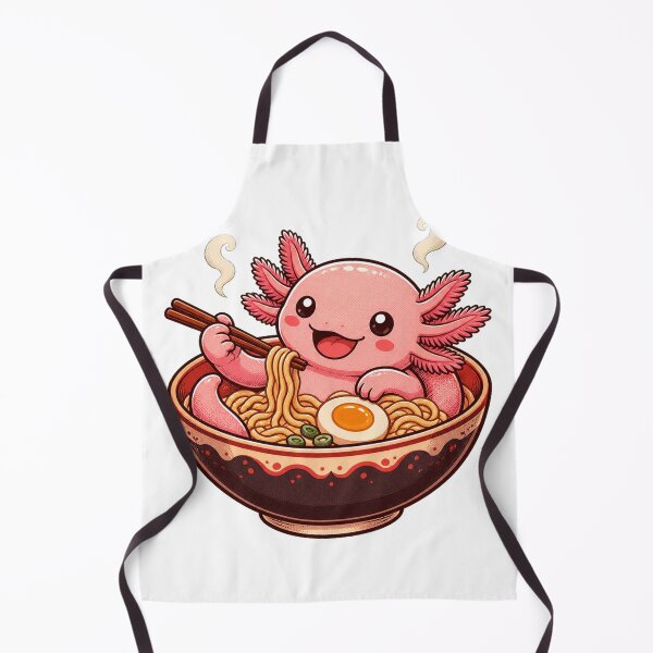 Item preview, Kawaii axolotl in the ramen bowl designed and sold by CalipZO.