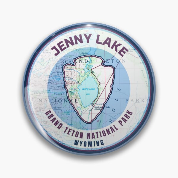 Item preview, Souvenir Map - Grand Teton Jenny Lake designed and sold by Willz Designz.