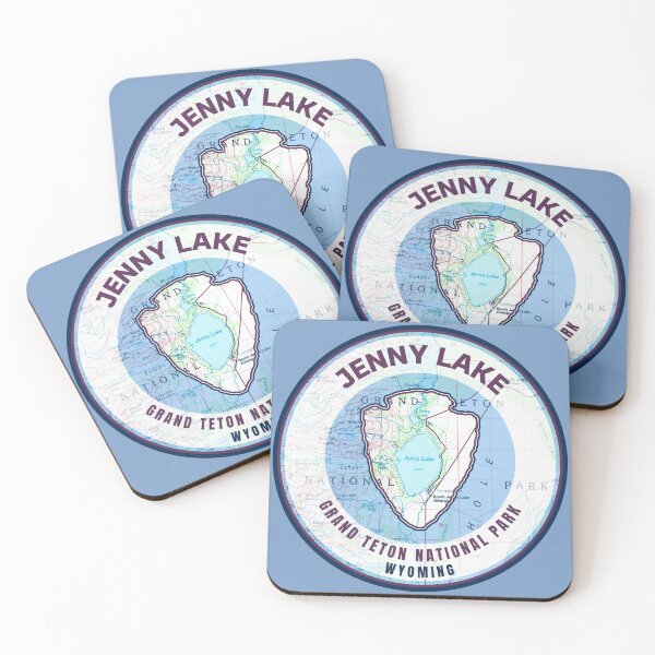 Item preview, Souvenir Map - Grand Teton Jenny Lake designed and sold by Willz Designz.
