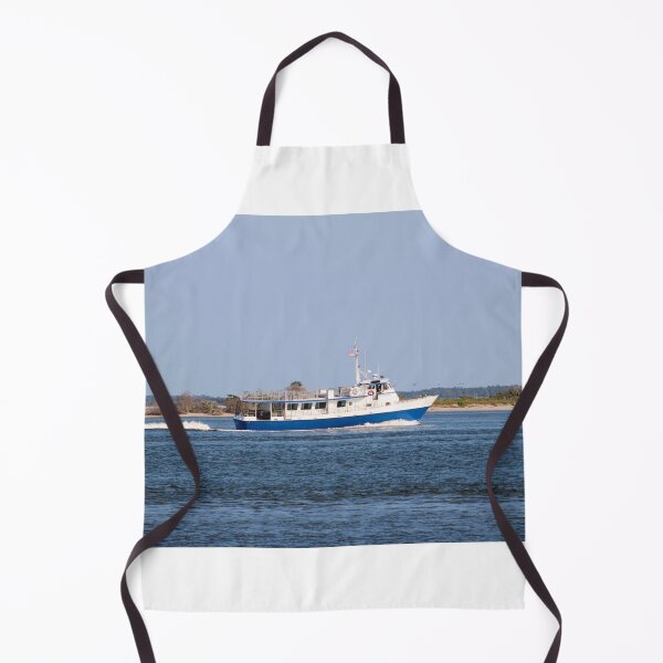 Item preview, White and Blue Boat on Open Water designed and sold by Cynthia48.