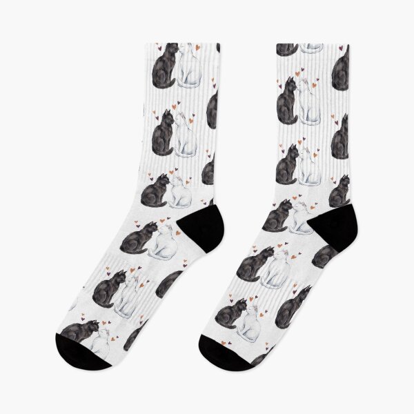 Item preview, Black White Cat Kiss designed and sold by Roy & Tiffany.
