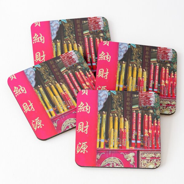 Item preview, Buddhist Temple Offering Candles Shrine Photography designed and sold by HistoryDesigns.