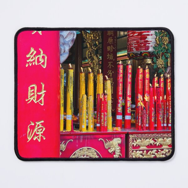 Item preview, Buddhist Temple Offering Candles Shrine Photography designed and sold by HistoryDesigns.