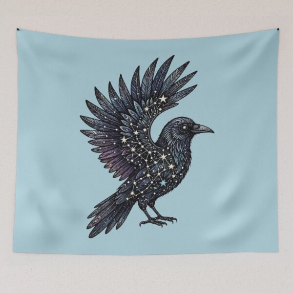 Item preview, Celestial Constellation Raven Gothic Star Design designed and sold by HopeAndHustle.