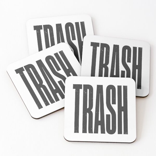 Item preview, TRASH in Black Grungy Letters designed and sold by StudioDestruct.