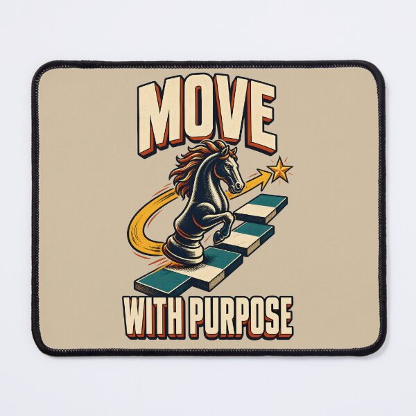Item preview, Move with Purpose – Chess Knight Reaching for the Star designed and sold by VioVibe.