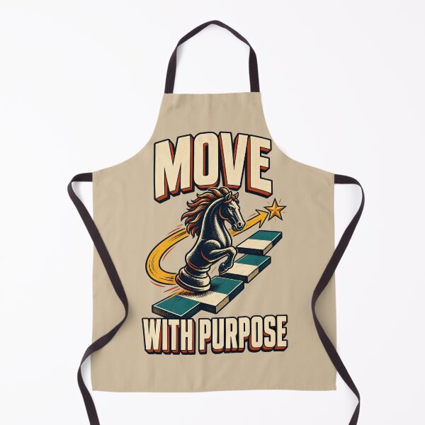 Item preview, Move with Purpose – Chess Knight Reaching for the Star designed and sold by VioVibe.