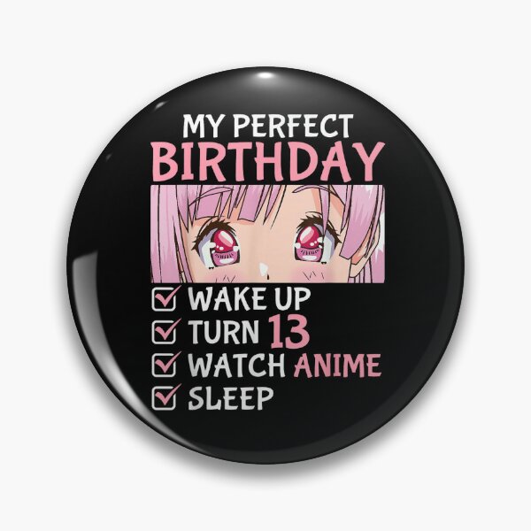 Item preview, 13th Birthday Watch Anime Teen Girl Turning 13 Anime Manga Gift T-Shirt designed and sold by VelourEmber.