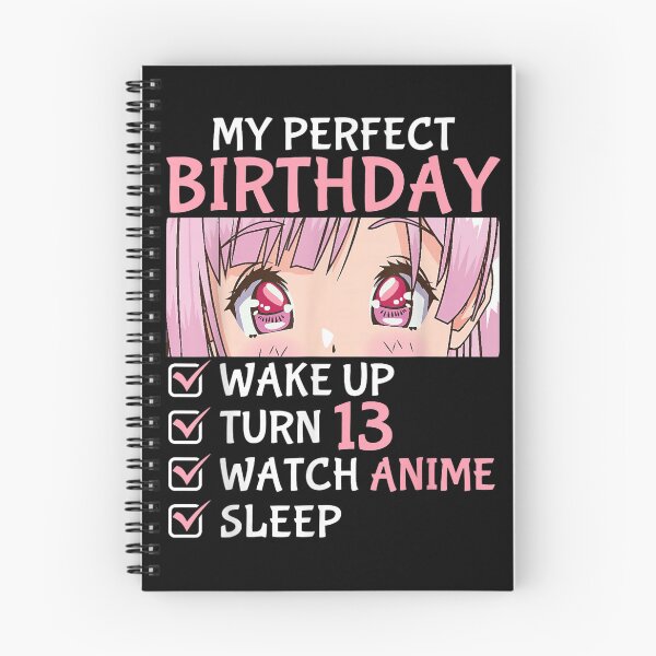 Item preview, 13th Birthday Watch Anime Teen Girl Turning 13 Anime Manga Gift T-Shirt designed and sold by VelourEmber.
