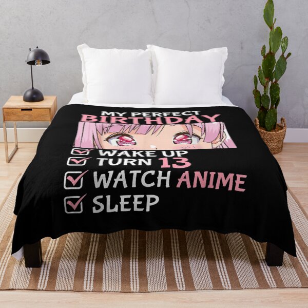 Item preview, 13th Birthday Watch Anime Teen Girl Turning 13 Anime Manga Gift T-Shirt designed and sold by VelourEmber.