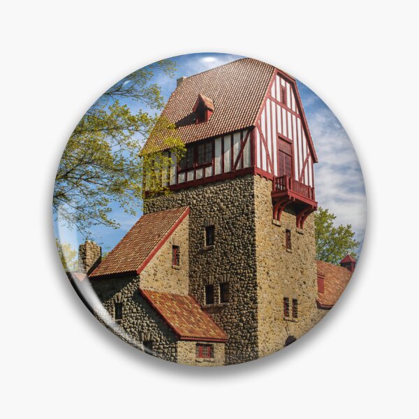 Item preview, Historic Stone Lodge Beneath a Brilliant Blue Sky designed and sold by Kimberly Palmer.
