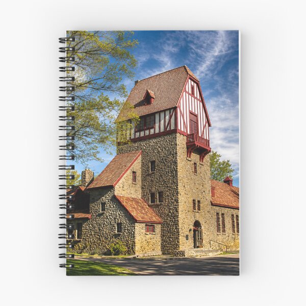 Item preview, Historic Stone Lodge Beneath a Brilliant Blue Sky designed and sold by Kimberly Palmer.
