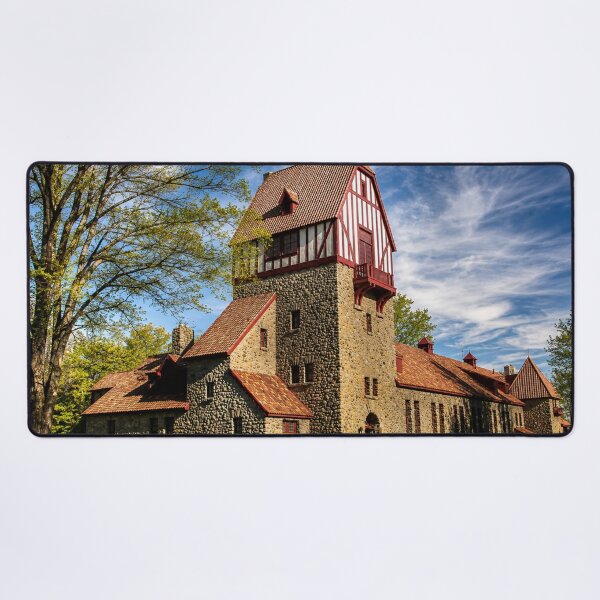 Item preview, Historic Stone Lodge Beneath a Brilliant Blue Sky designed and sold by Kimberly Palmer.