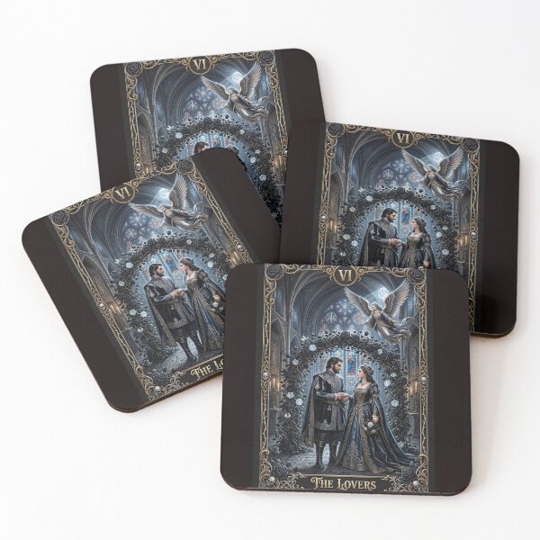 Item preview, The Lovers -Major Arcana tarot card designed and sold by Studio77-Gothic.