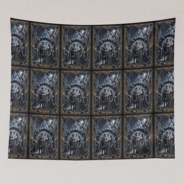 Item preview, The Lovers -Major Arcana tarot card designed and sold by Studio77-Gothic.