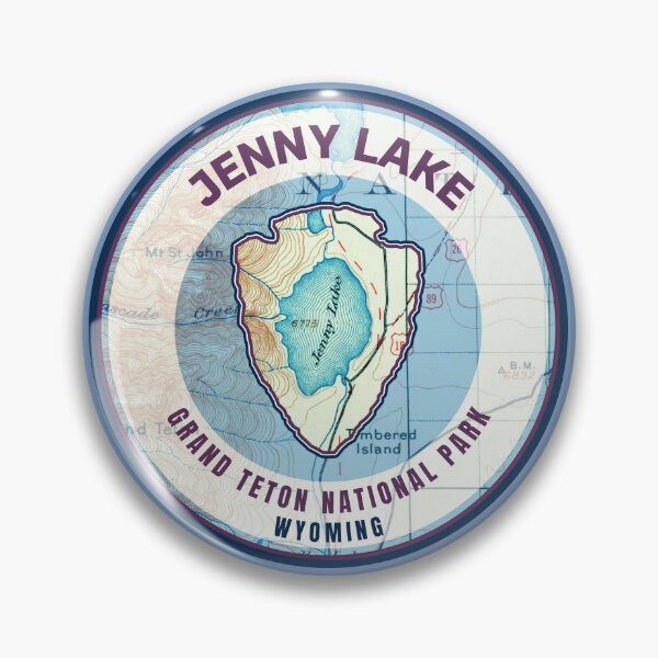 Item preview, Souvenir Map - Grand Teton Jenny Lake 1899 Map designed and sold by Willz Designz.