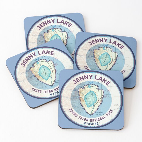 Item preview, Souvenir Map - Grand Teton Jenny Lake 1899 Map designed and sold by Willz Designz.