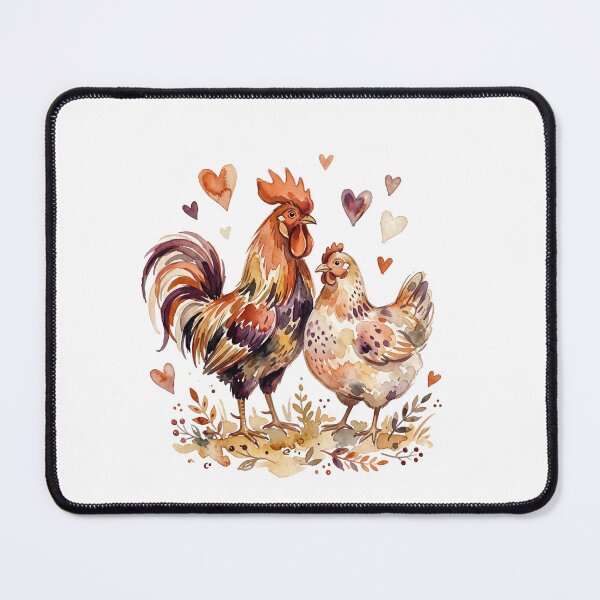 Item preview, Rooster Hen Couple designed and sold by Roy & Tiffany.