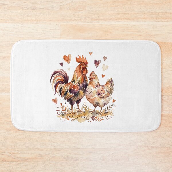 Item preview, Rooster Hen Couple designed and sold by Roy & Tiffany.