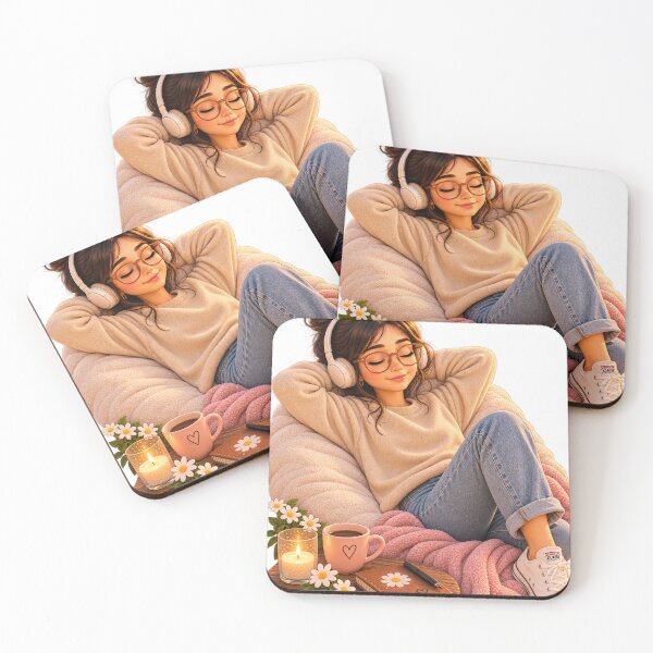 Item preview, Gezellige Herfst Relax Illustratie designed and sold by Qenlo.