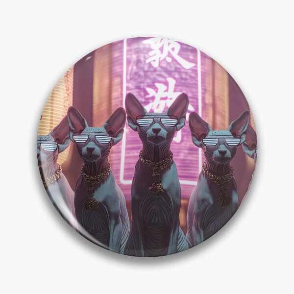Item preview, Neon Dharma Lantern Cats™ designed and sold by LightMagicUK.