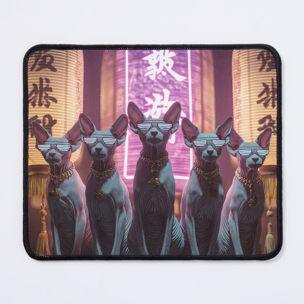 Item preview, Neon Dharma Lantern Cats™ designed and sold by LightMagicUK.