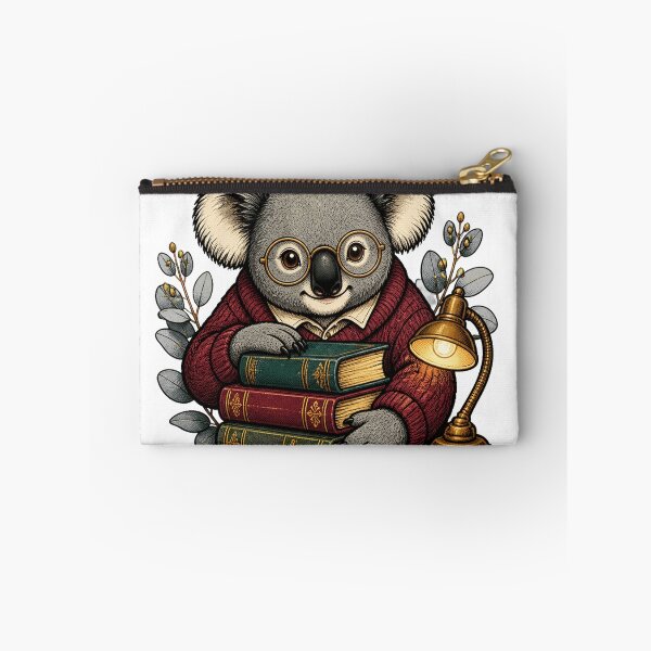Item preview, Koala librarian with old books designed and sold by CalipZO.