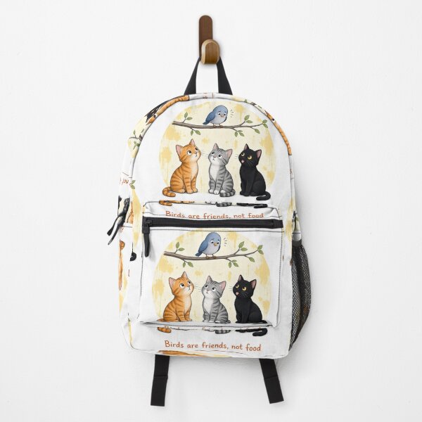 Item preview, Birds Are Friends, Not Food – Funny Cat & Bird Design designed and sold by tomperys.