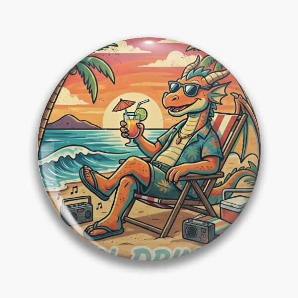Item preview, Chilling Dragon by the Beach designed and sold by Yexplora.