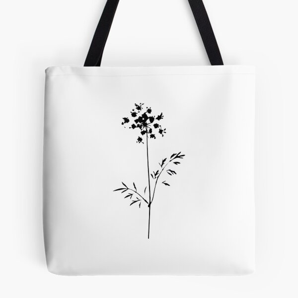 Item preview, Black Queen Anne’s Lace Botanical Silhouette Wildflower Art designed and sold by The Snarky Ph.D.: A Study in Botanicals .
